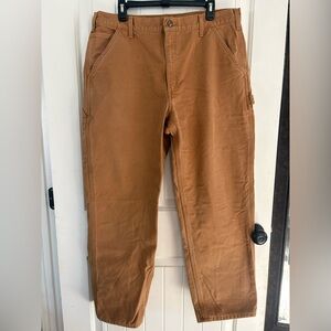 Men’s flannel lined Carhartt carpenter pants size 38 x 30